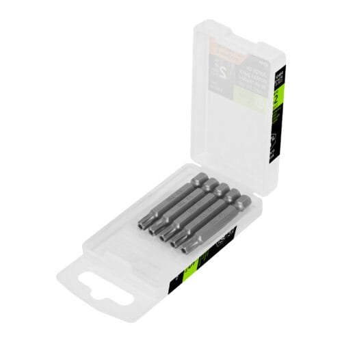 Estuche con 5 puntas torx T30 con seguro largo 2", Expert