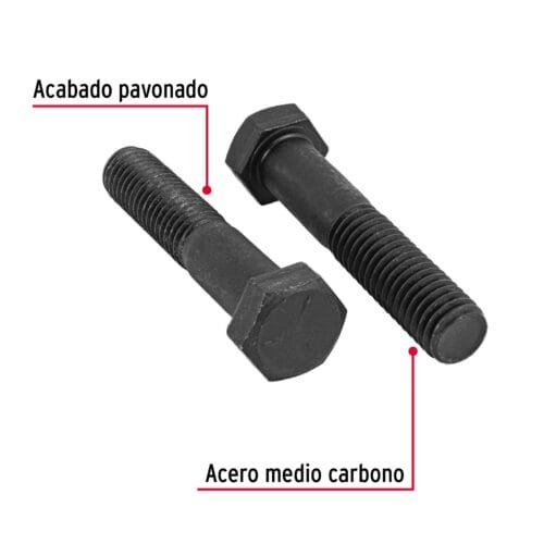 Bolsa con 20 tornillos 1/2' x 2-1/2' acero grado 5, FIERO