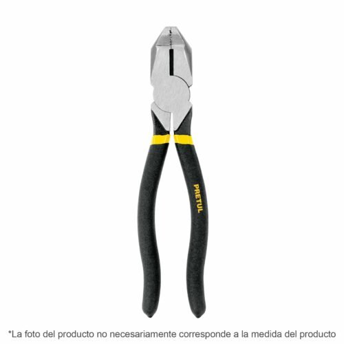 219-P.jpg 22612 - Pinza para electricista 9" uso rudo, mango de PVC, Pretul