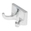 A-906.jpg 49609 - Gancho doble para toallas, metálico, cromo, BASIC
