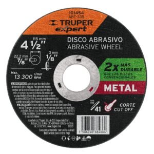 101454 - Disco para corte de metal 4-1/2" tipo 41, Truper Expert