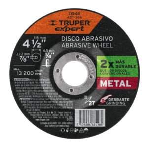 11548 - Disco Tipo 27 de 4-1/2" x 6.4 mm desbaste de metal, Expert