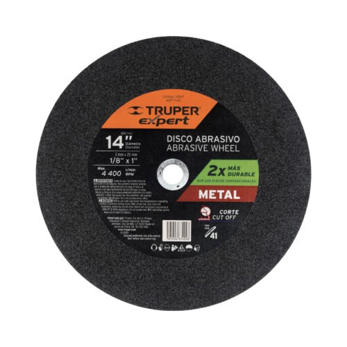 11567 - Disco Tipo 41 de 14" x 3.4 mm para corte de metal, EXPERT