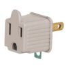 AD-32G.jpg 46254 - Bolsa con 2 adaptadores 3 a 2 grises, Volteck