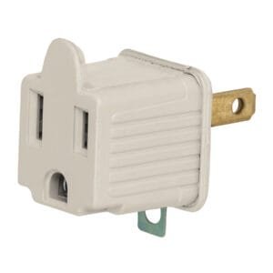46257 - Adaptador 3 a 2, gris, a granel, Volteck