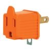 AD-32N.jpg 46253 - Bolsa con 2 adaptadores 3 a 2 naranjas, Volteck