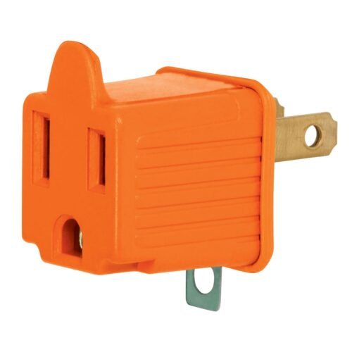 AD-32N.jpg 46253 - Bolsa con 2 adaptadores 3 a 2 naranjas, Volteck