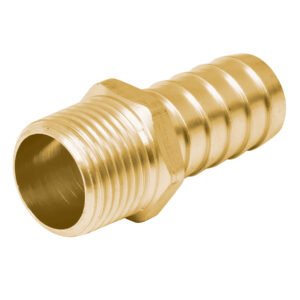 49305 - Adaptador macho de latón 1/2" para poliducto, Foset