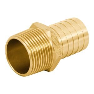 49307 - Adaptador macho de latón 1" para poliducto, Foset