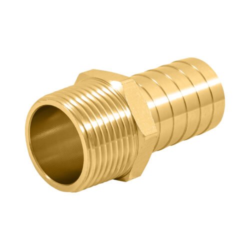 49306 - Adaptador macho de latón 3/4" para poliducto, Foset