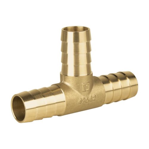 49642 - Tee inserción macho latón 3/4" para poliducto negro, Foset