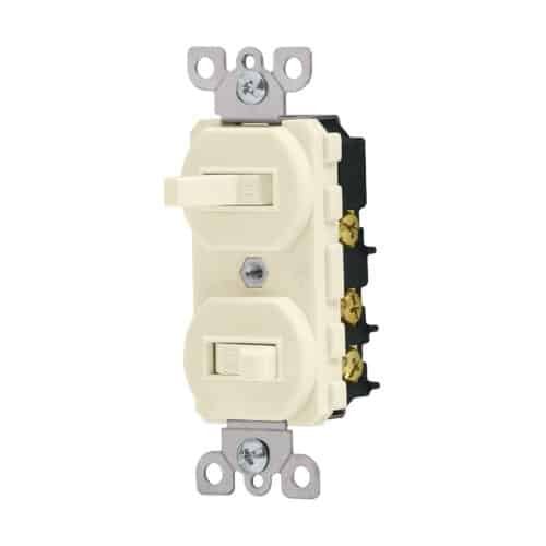 APDO-S.jpg 46002 - Interruptor dúplex de palanca, Standard, marfil, Volteck