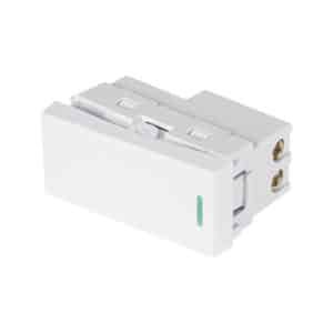 47943 - Interruptor de 3 vías blanco de 1 módulo, línea Lisboa