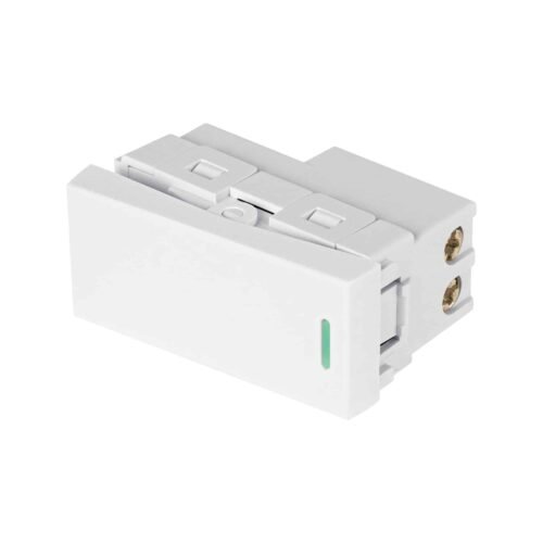 47943 - Interruptor de 3 vías blanco de 1 módulo, línea Lisboa