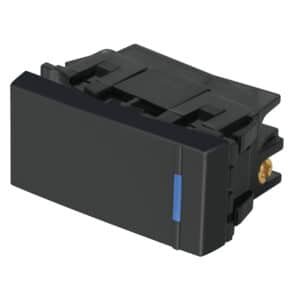 47985 - Interruptor sencillo 1 módulo, línea Española, color negro