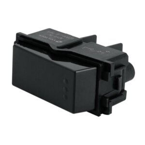 47607 - Interruptor sencillo, línea Italiana, color negro, Volteck
