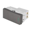 47820 - Interruptor sencillo acero inox de 1 módulo, línea Lisboa