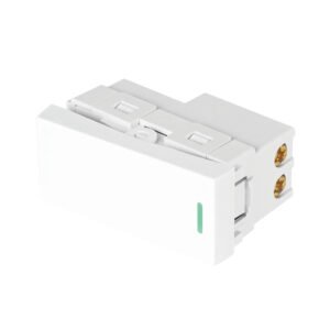 47940 - Interruptor sencillo blanco de 1 módulo, línea Lisboa