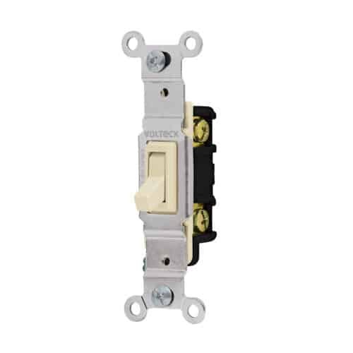 46000 - Interruptor vertical de palanca, Standard, marfil, Volteck