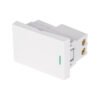 47944 - Interruptor de 3 vías blanco de 1.5 módulos, línea Lisboa