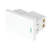 47941 - Interruptor sencillo blanco de 1.5 módulos, línea Lisboa