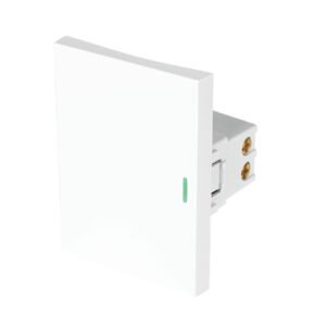47942 - Interruptor sencillo blanco de 3 módulos, línea Lisboa