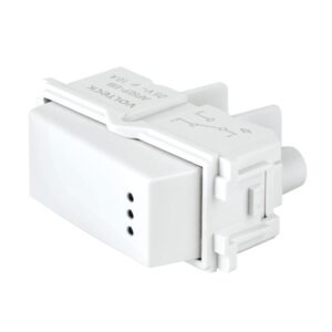 48054 - Interruptor de 3 vías con luz piloto, línea Italiana, blanco