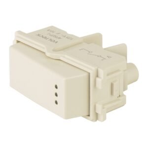 48055 - Interruptor sencillo con luz piloto, línea Italiana, marfil