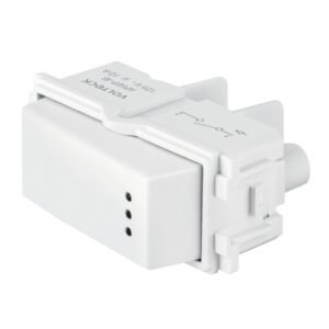 48053 - Interruptor sencillo con luz piloto, línea Italiana, blanco