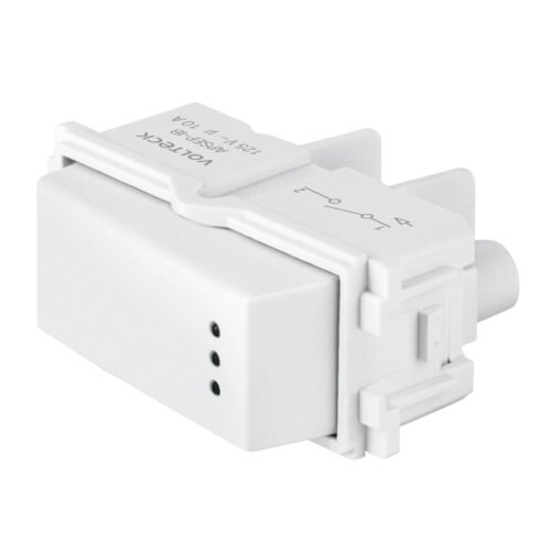 48053 - Interruptor sencillo con luz piloto, línea Italiana, blanco