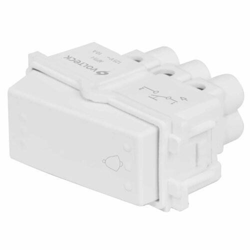 48139 - Interruptor para timbre, línea Italiana, color blanco