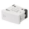 48323 - Interruptor para timbre, línea Oslo, color blanco, Volteck