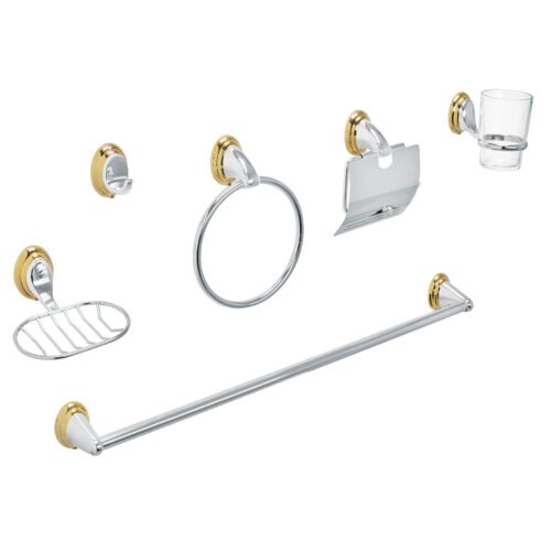 AQA-4003G.jpg 48344 - Juego de 6 acc. p/baño cromo-oro chapetón ovalado, Aqua