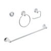 49164 - Juego de 4 accesorios para baño metálicos, Foset Aqua