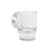 45976 - Portavaso cepillero cromo con vaso de vidrio, Foset Aqua