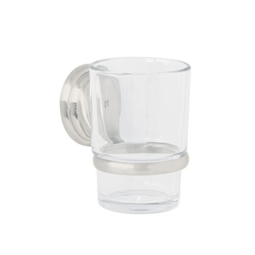 AQA-81N.jpg 45978 - Portavaso cepillero satín con vaso de vidrio, Foset Aqua