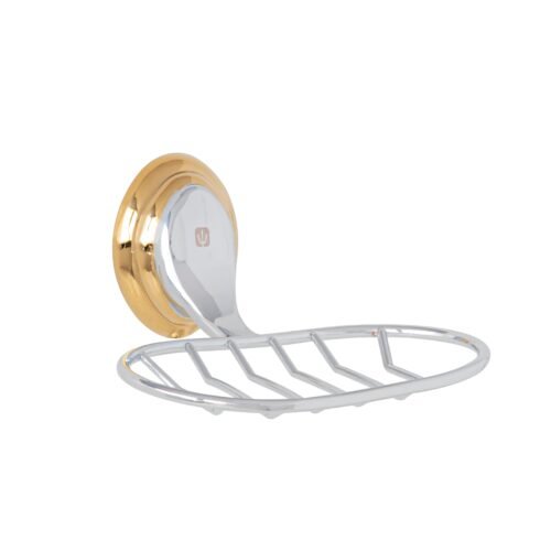 AQA-84G.jpg 45989 - Jabonera metálica cromo-oro, Foset Aqua