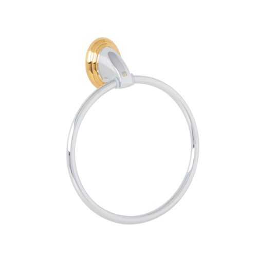 AQA-87G.jpg 45997 - Toallero argolla metálico acabado cromo-oro, Foset Aqua