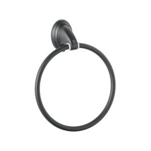 45999 - Toallero argolla metálico acabado negro, Foset Aqua