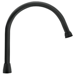 46727 - Cuello largo para mezcladora de fregadero, negro mate, Aqua