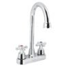 49690 - Mezcladora lavabo 4" cromo, tipo bar, cruceta, AQUA