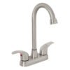 45622 - Mezcladora lavabo 4" satín, tipo bar, palanca, AQUA