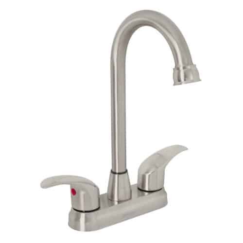 45622 - Mezcladora lavabo 4" satín, tipo bar, palanca, AQUA