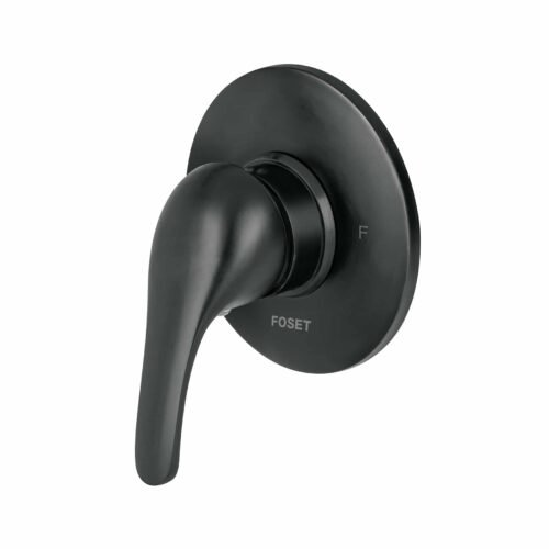 48472 - Monomando para regadera, negro, AQUA
