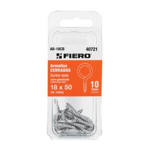 40721 - Blíster con 10 armellas cerradas de 18 x 50, FIERO