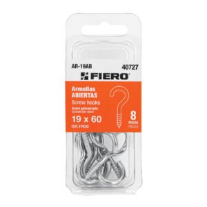 40727 - Blíster con 8 armellas abiertas de 19 x 60, FIERO