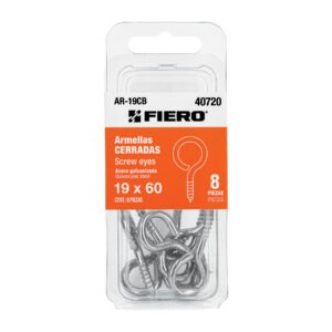 40720 - Blíster con 8 armellas cerradas de 19 x 60, FIERO
