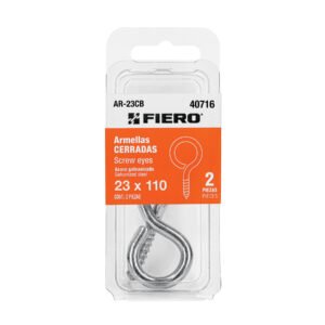 40716 - Blíster con 2 armellas cerradas de 23 x 110, FIERO