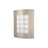 47390 - Arbotante decorativo cuerpo acero inox, lámpara no incluida