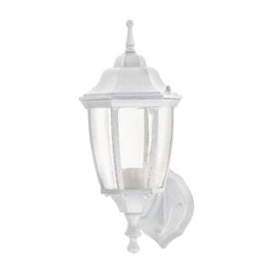47288 - Arbotante tipo farol tradicional soportado p/exterior blanco